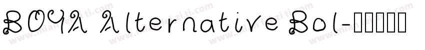 BOYA Alternative Bol字体转换